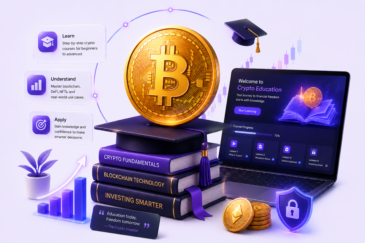 Levara crypto education illustration